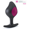 Анальная втулка MYSTIM Buttplug Rocking Force S с электростимуляцией, чёрная (блок импульсов — отдельно) 46270